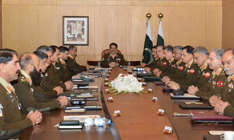 Army chief chairs corps commanders meeting
